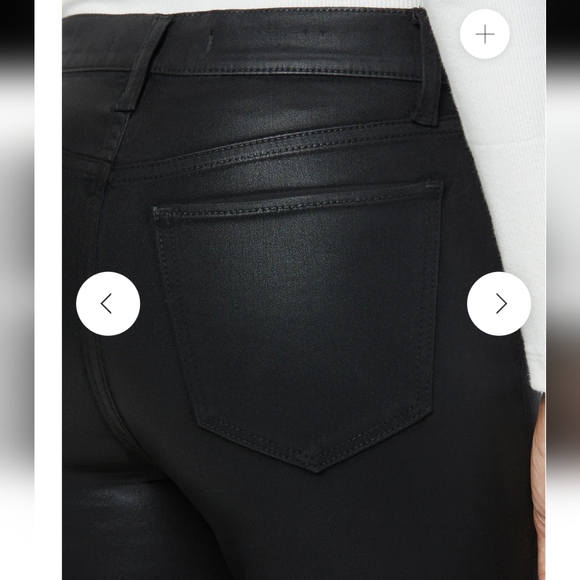 Joe's The Charlie High Rise Skinny Ankle/ Coated/ Black - Picture 6 of 14